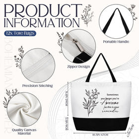 Cunno large canvas tote bag showing spacious interior for daily use.
