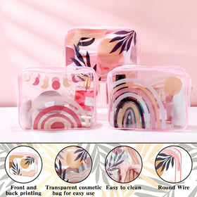 Cunno multi-purpose clear pouches suitable for cosmetics and skincare