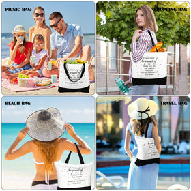 Cunno tote features sturdy handle for comfortable all day carrying.