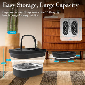 CuPiLo Foot Spa Bath Massager sturdy handle enables simple water disposal