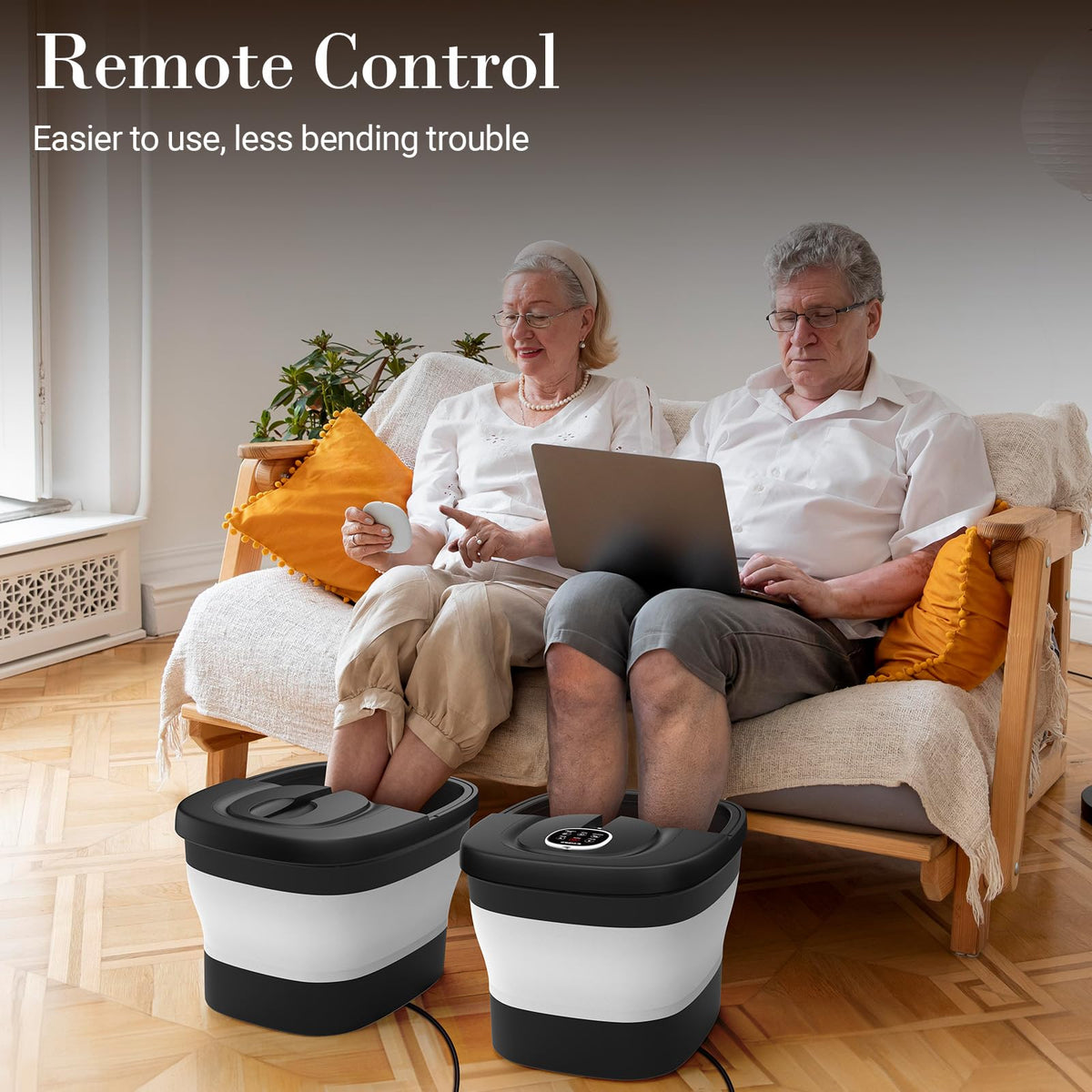CuPiLo Foot Spa Bath Massager waves deliver gentle pulses for a spa-like foot experience