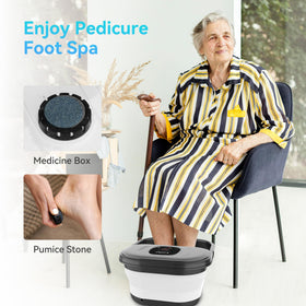 CuPiLo temperature-controlled foot spa maintains warm water
