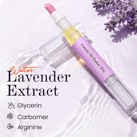Cupofpet ceramic cuticle pen dispensing oil for targeted nail care.