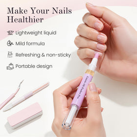 Cupofpet ceramic tip gently exfoliates along the nail bed while nourishing cuticles.