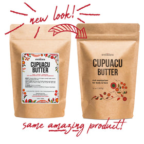 Better Shea Butter Cupuaçu Butter labels hint at natural skincare versatility.