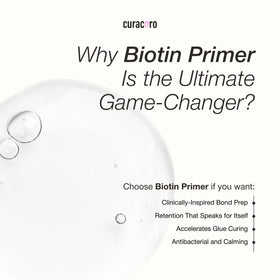 CURACORO Biotin Lash Primer matte-finish packaging with premium design