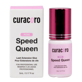 CURACORO bubblegum pink glue bottle for professionals with fast-dry performance.