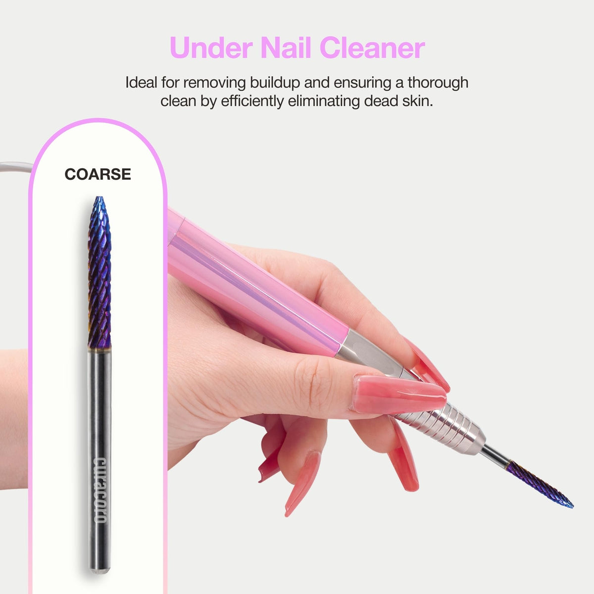 Curacoro durable carbide nail bit with 3/32 shank