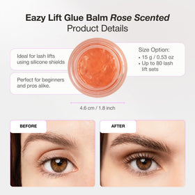 Curacoro Eazy Lash Lift Glue Balm for home-use routines.