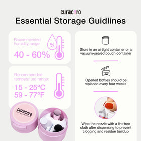 CURACORO 5ml bottle close-up highlights compact professional-size adhesive