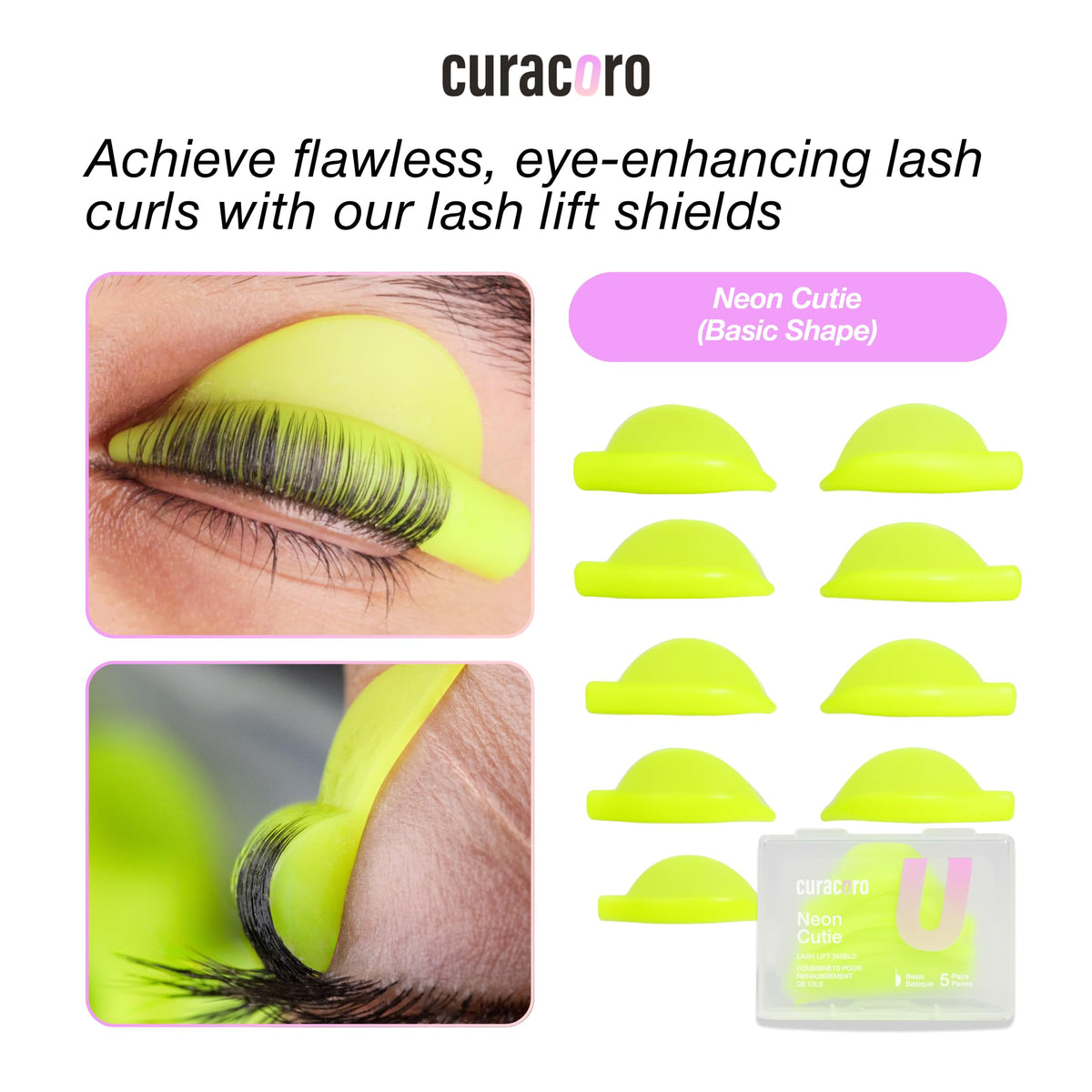 Curacoro Lash Lift Kit Usage supports DIY and salon workflows.