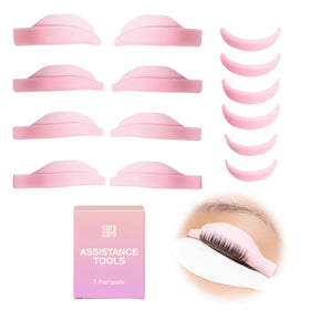 Curacoro lash lift rod 14pc set with versatile sizes for natural to dramatic curls.