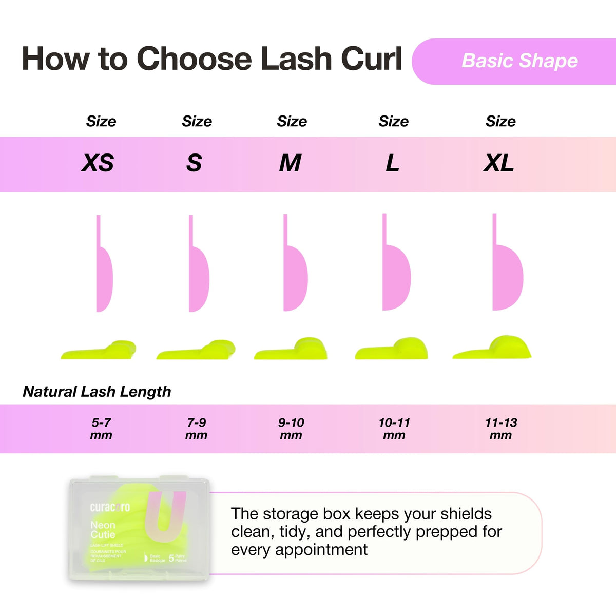 Curacoro Lash Lift Rods provide stable placement for consistent results.