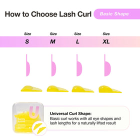 CURACORO Lash Lift Shield L-1 shapes larger lifts with stability.