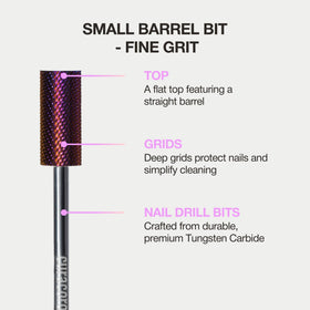 Curacoro nail drill bit with 3-32in shank ensures broad compatibility.
