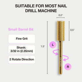 CURACORO carbide bit buffing for smooth gel polish removal and glossy finish