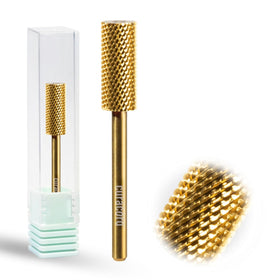 CURACORO small-barrel carbide bit with 3/32 shank for precise nail shaping