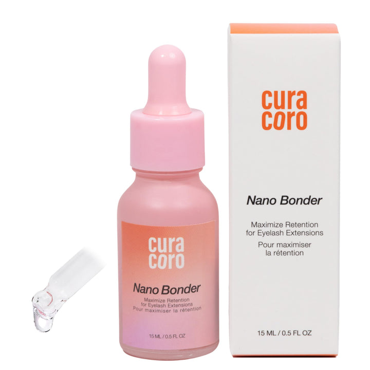 Curacoro Nano Lash Bonder demonstrates fast-drying action for lash extensions.