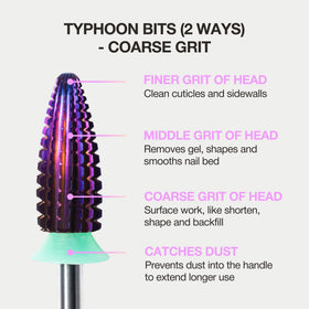 Curacoro Typhoon bits are salon-grade tools for professional and home use.