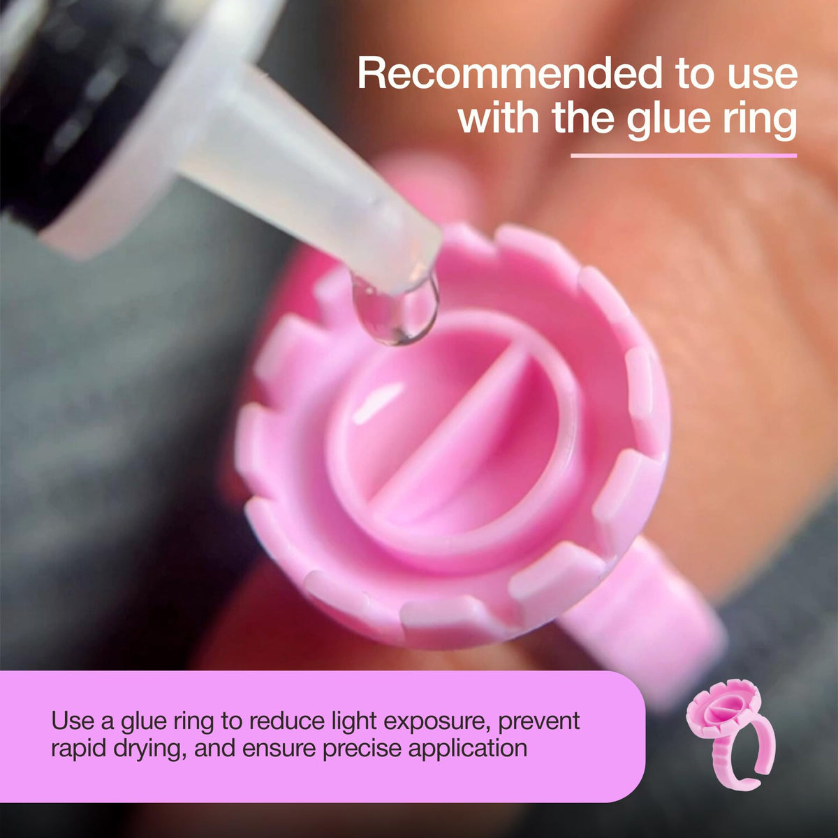 CURACORO UV glue storage with silica gel to prevent moisture