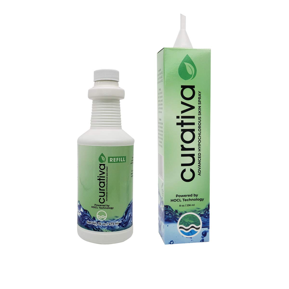 Curativa Bay Hypochlorous Skin Spray 16oz refill to extend your routine