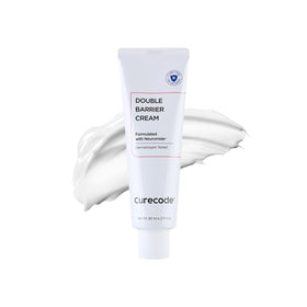 CURECODE Double Barrier Cream 80ml bottle shows easy, portable hydration for sensitive skin.