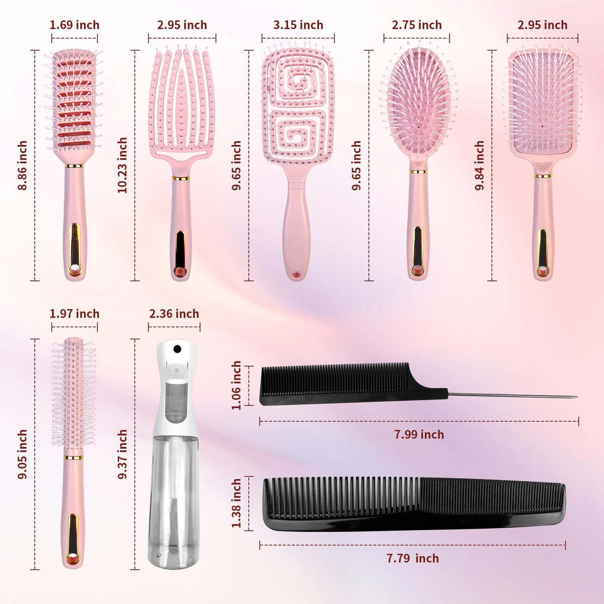 Cureder extra tips and accessories for customizable detangling