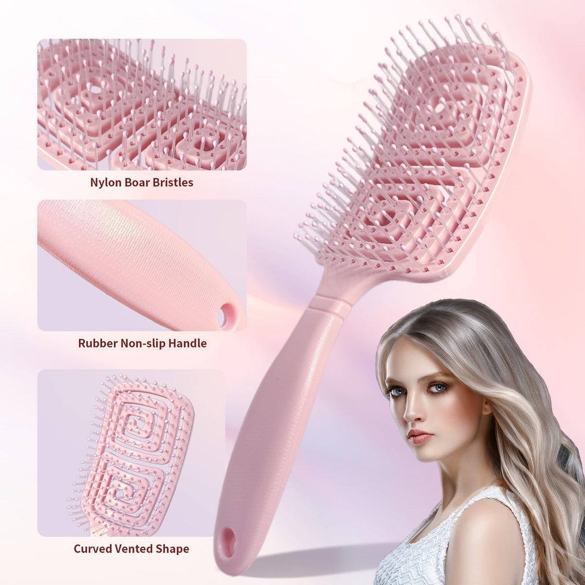 Cureder hair combs and clips kit for neat parting and secure styling