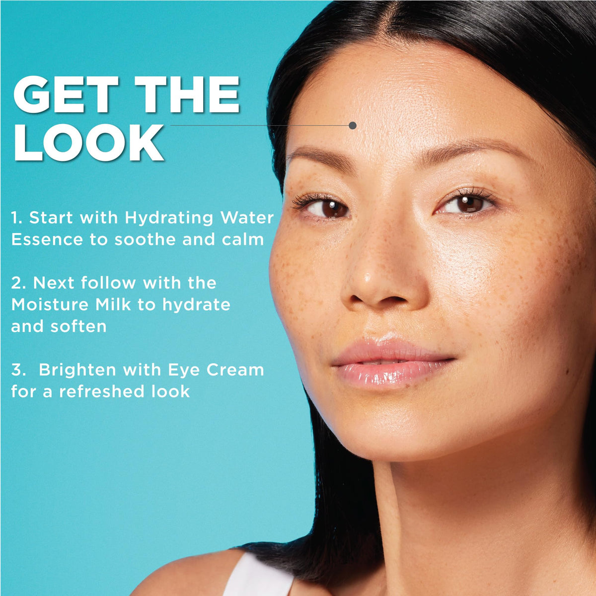 Curel Dry-Skin Routine Step visual showing two-step method