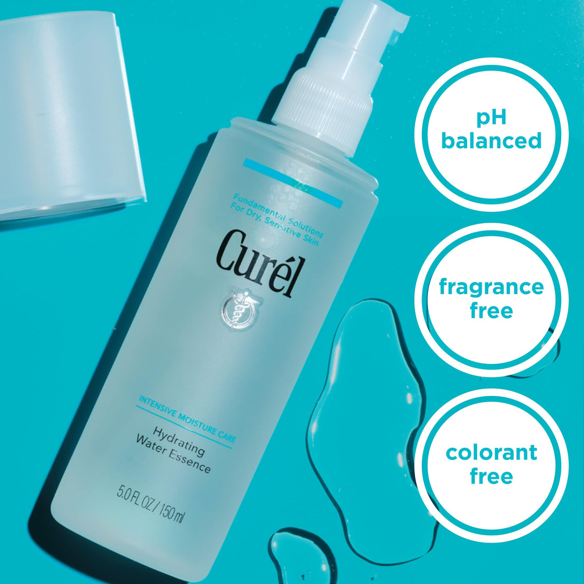 Curel Moisture Facial Milk application swipe demonstrates easy daily use