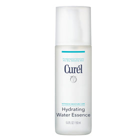 Curel Moisture Facial Milk bottle shows creamy texture for hydrating dry skin