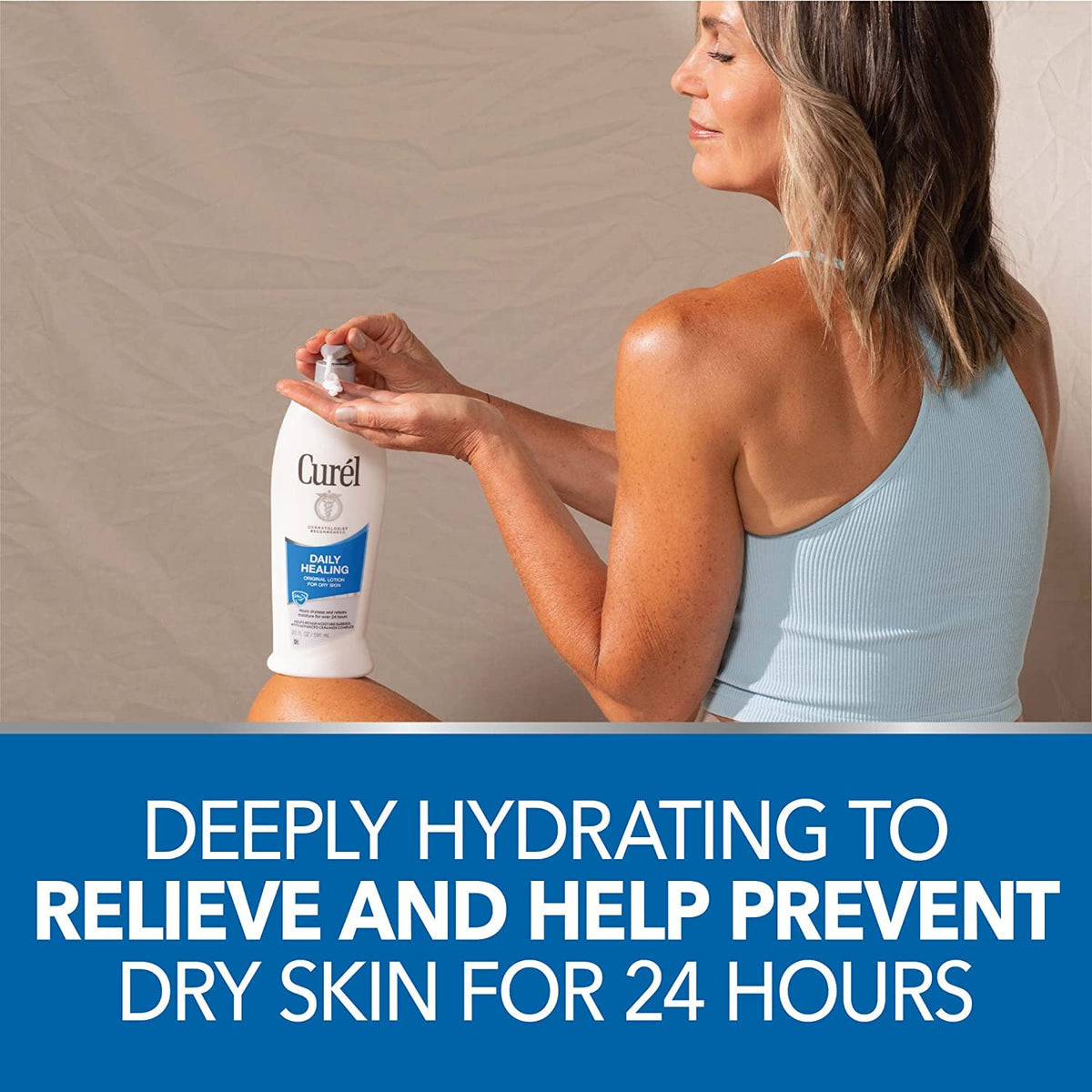 Curel time released moisturizers visual emphasizes sustained hydration