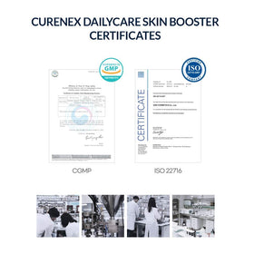 CURENEX application on skin demonstrates a lightweight, fast-absorbing texture.