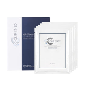 Curenex Rejuvenating Salmon DNA Mask 5-pack box highlighting premium packaging for post-treatment care.