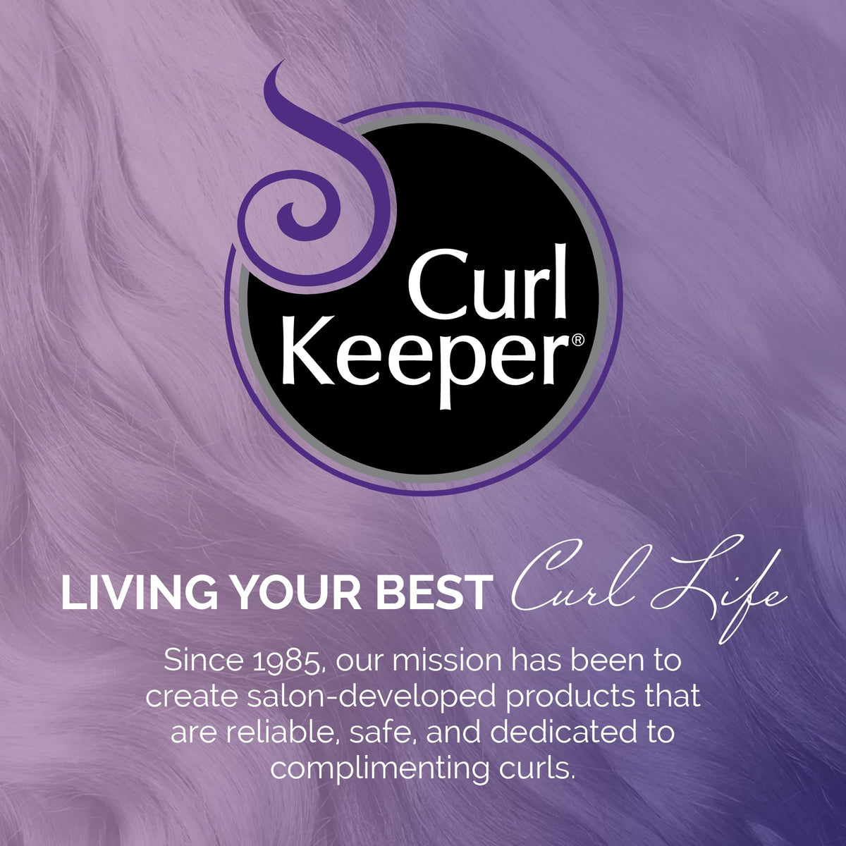 Curl Keeper Flexy Brush in purple demonstrates easy cleaning and storage.