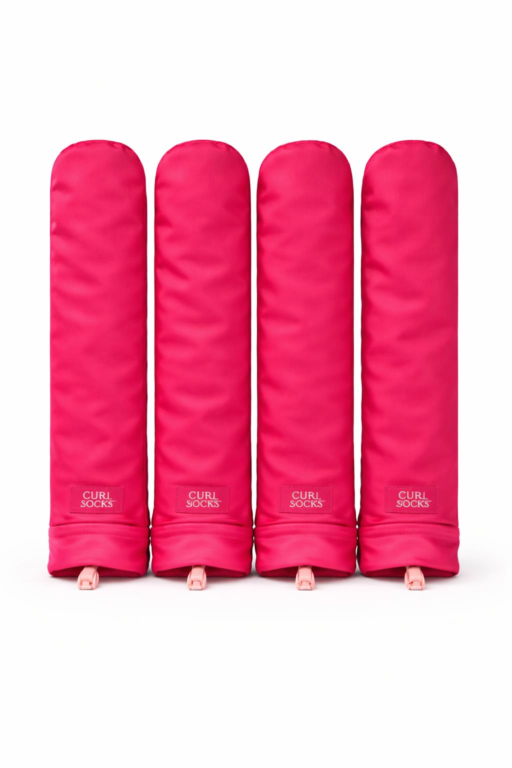 Curl Socks cotton core provides gentle hold while protecting delicate strands during sleep.
