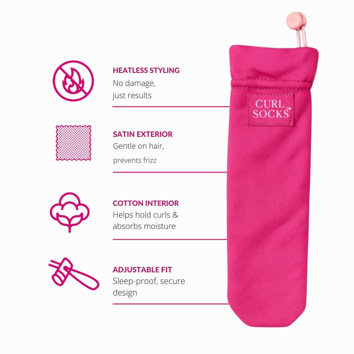 Curl Socks night-time styling kit ideal for busy evenings and morning readiness.