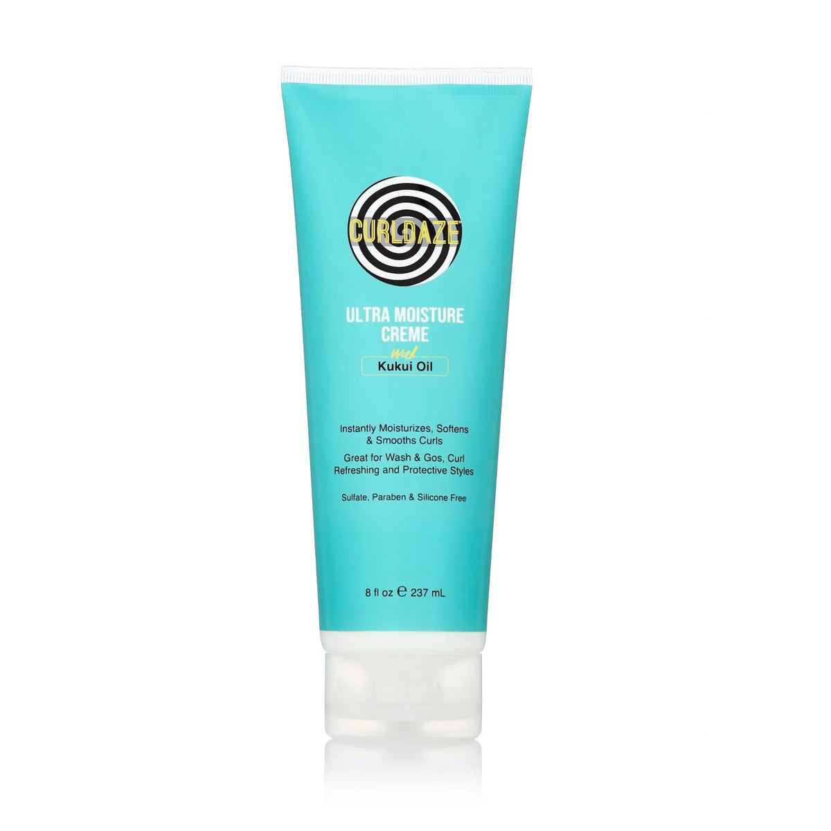 Curldaze Ultra Moisture Creme bottle with Kukui Oil for deep hydration