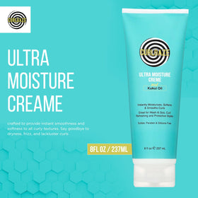 Texture close-up of Curldaze Creme showing creamy nourishment for curls