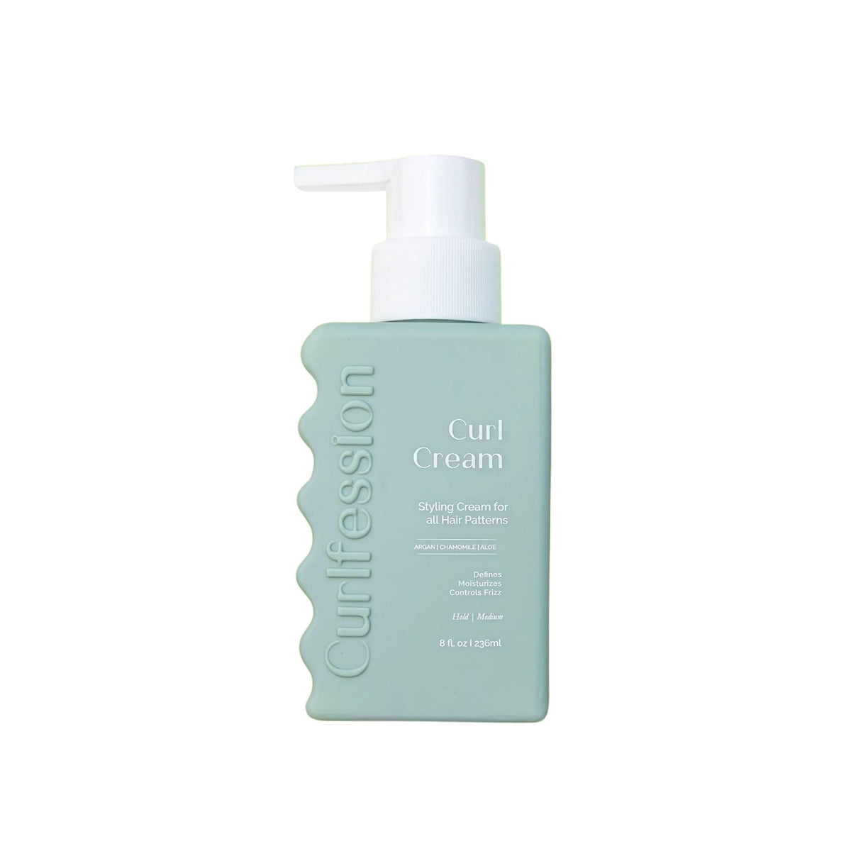 CurlFession Curl Cream bottle and pour for smooth, controlled application