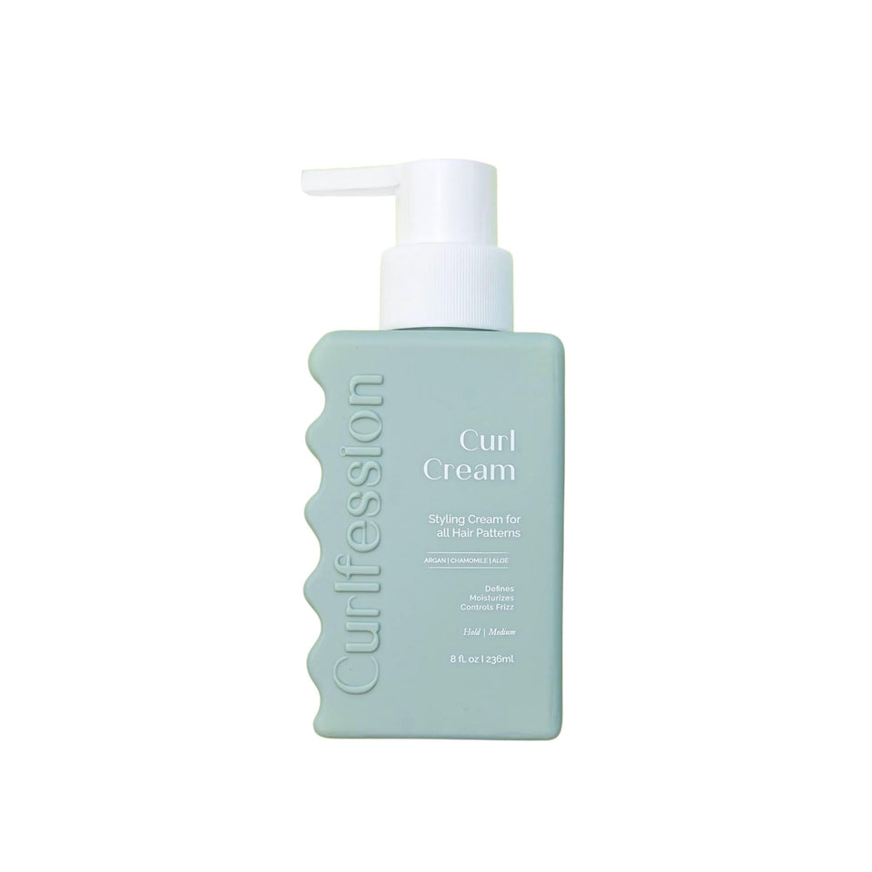 CurlFession Curl Cream bottle and pour for smooth, controlled application