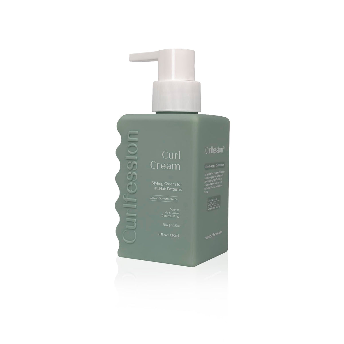 CurlFession Curl Cream applied to wet hair for even distribution