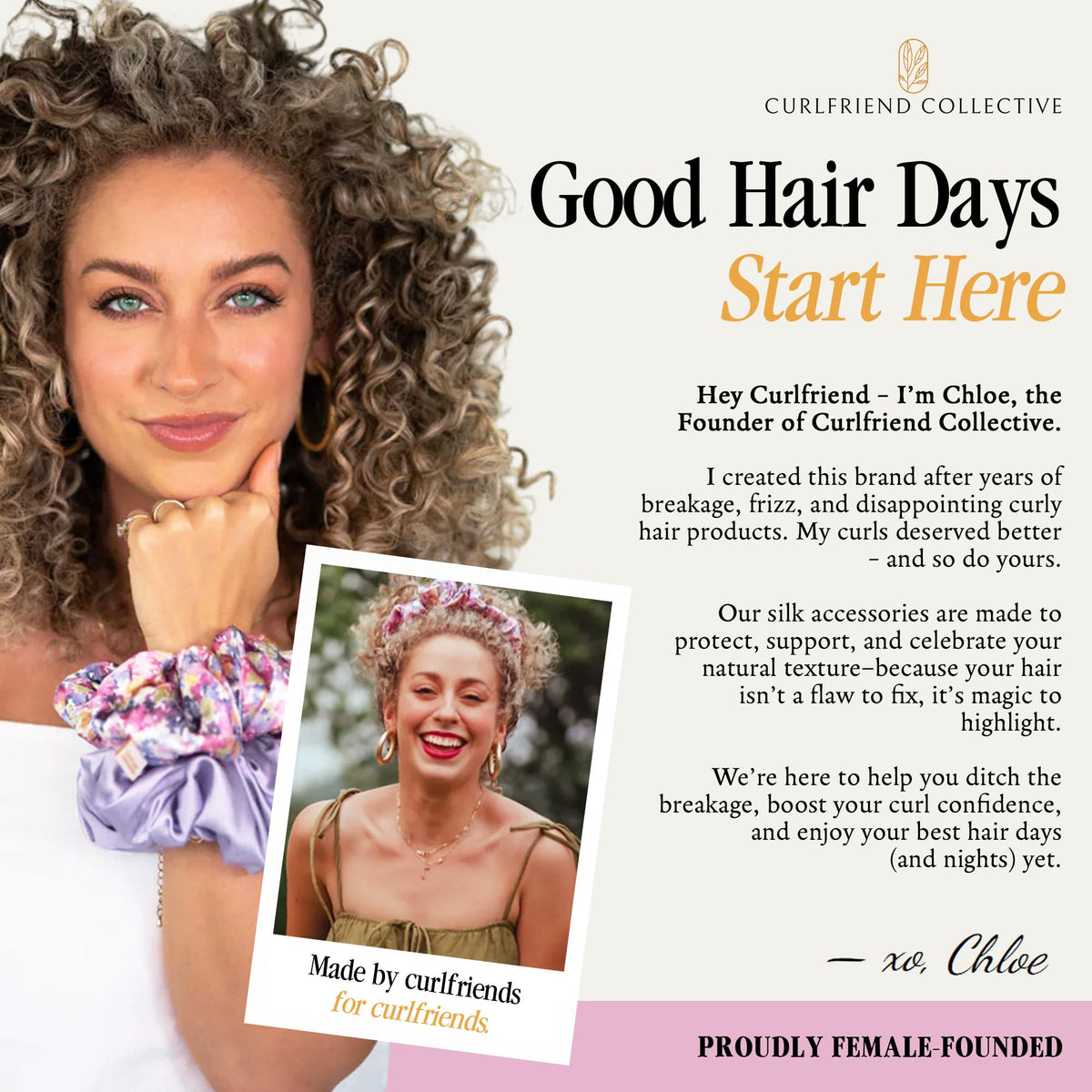 Curlfriend Collective Cotton Cloud T-Shirt Hair Towel Lilac Locks edition for quick styling.