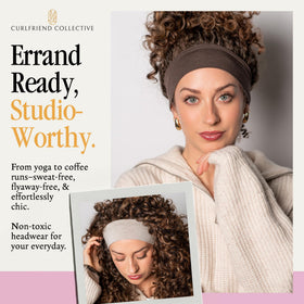 Curlfriend Collective No Sweat Headband lightweight design supports all-day wear