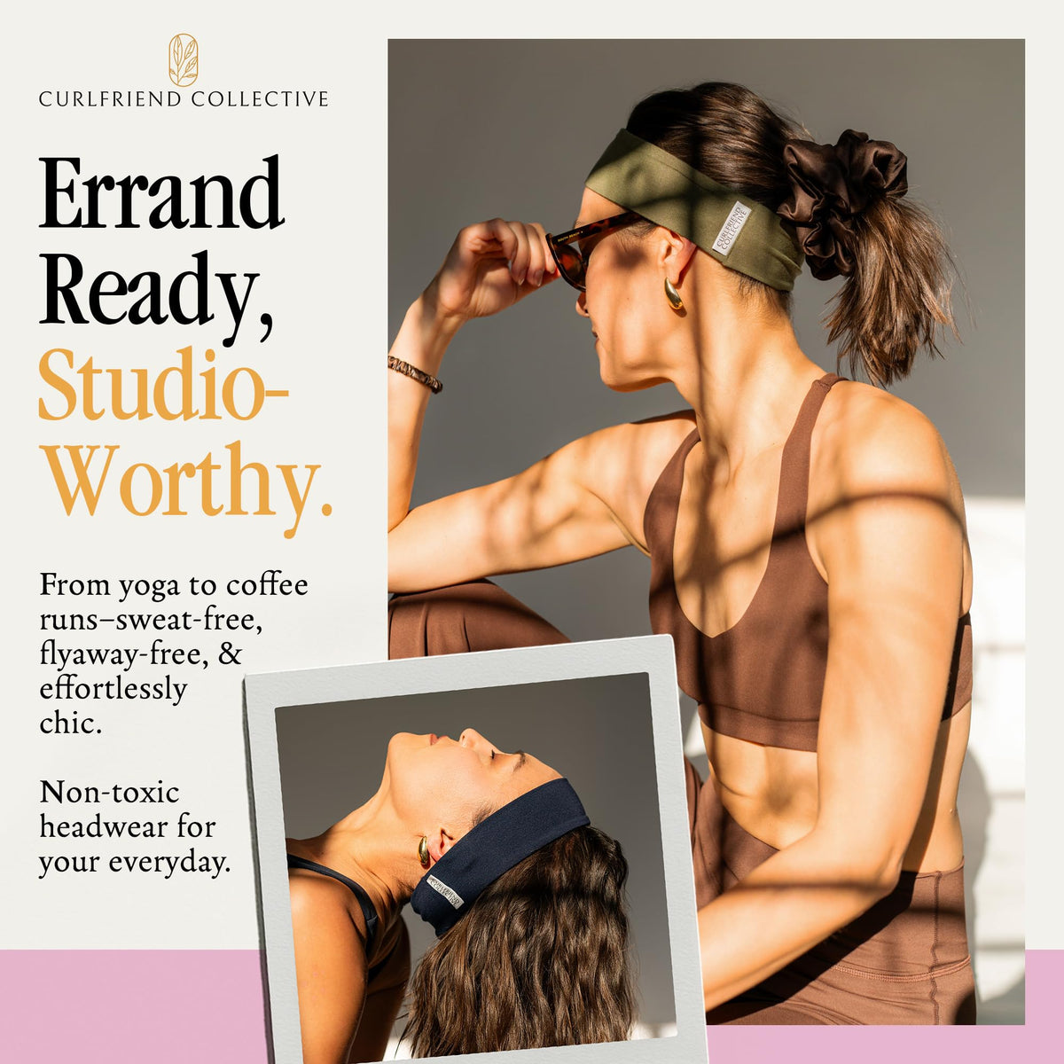 Curlfriend Collective No Sweat Headband suitable for daily wear and workouts