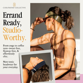 Curlfriend Collective No Sweat Headband suitable for daily wear and workouts