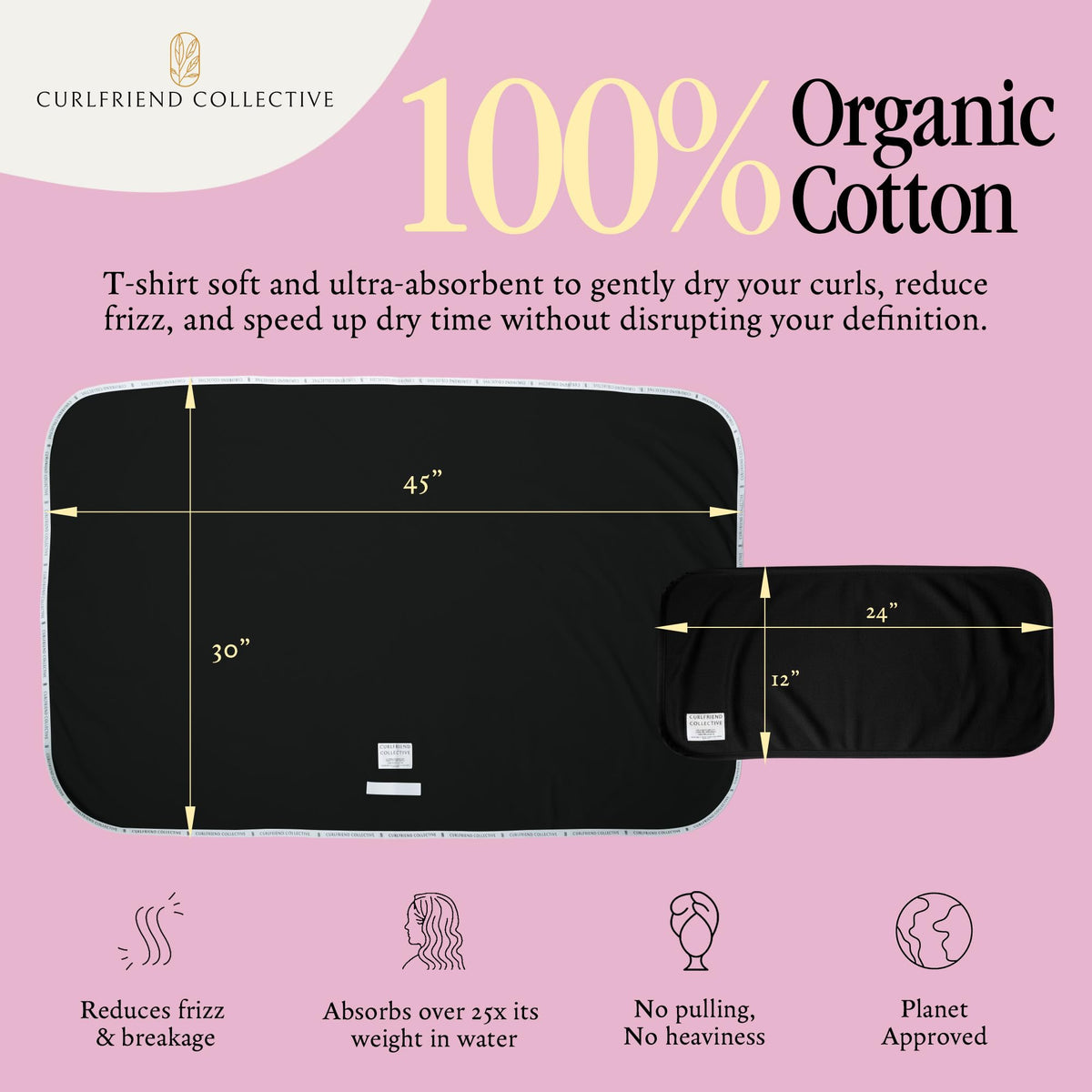 Curlfriend Mini towel wrap: compact, perfect for gym and travel refresh.