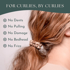 Curlfriend Collective daily wear silk scrunchie for comfortable all-day styling