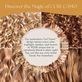 Curlfriend Collective platinum scrunchie provides secure yet gentle hold for thick curls