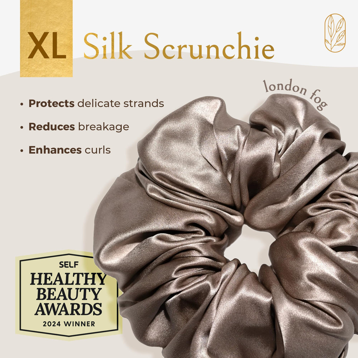 Curlfriend Silk Scrunchies London Fog XL braid demonstration for versatile styling